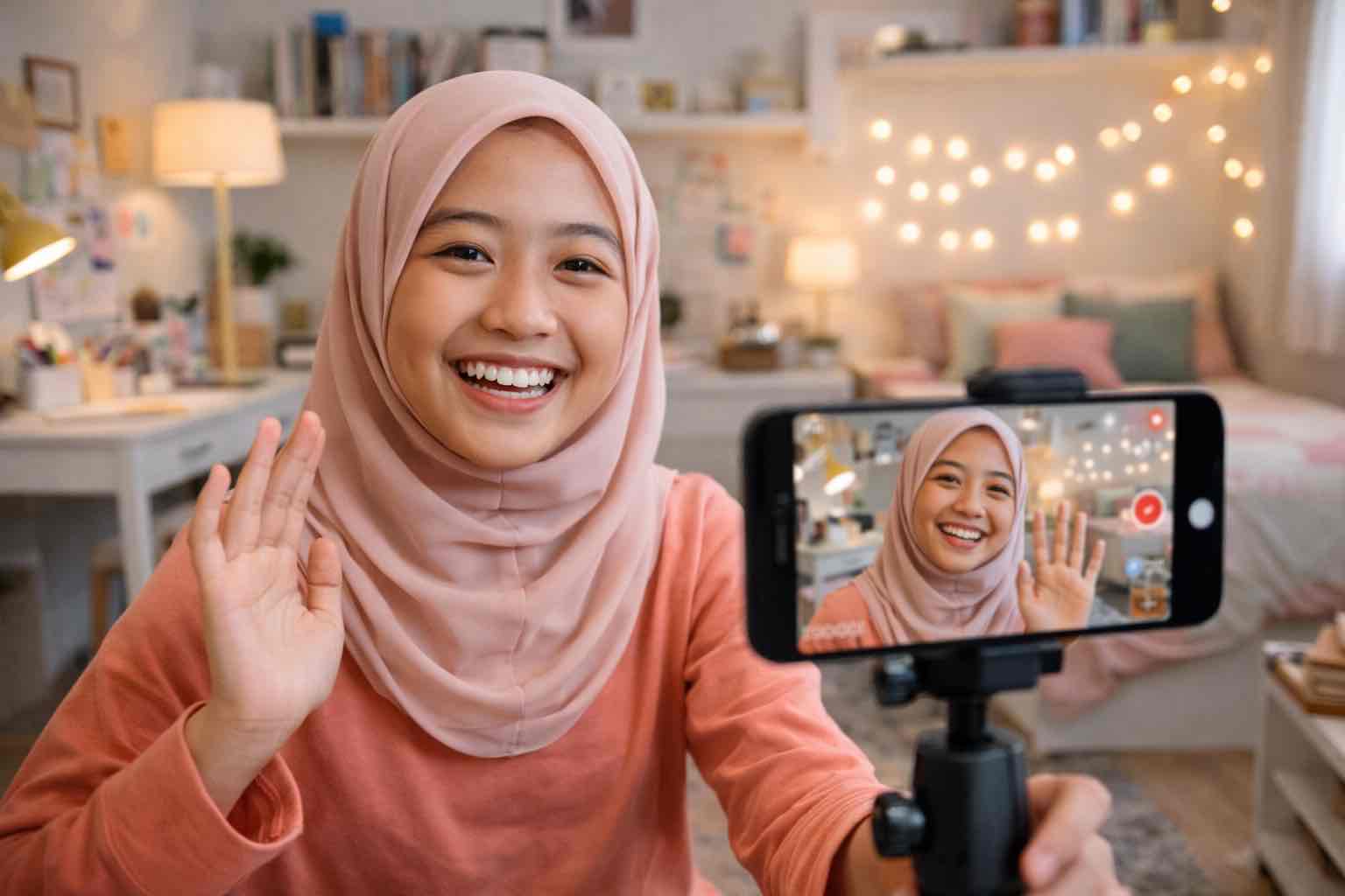 Remaja percaya diri dengan senyum gigi sehat